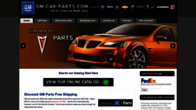 What Gm-car-parts.com website looked like in 2020 (4 years ago)