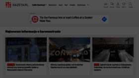 What Gazeta.pl website looked like in 2020 (4 years ago)