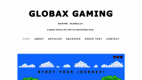 What Globaxgaming.com website looked like in 2020 (4 years ago)
