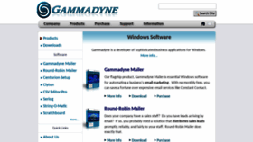 What Gammadyne.com website looked like in 2020 (4 years ago)