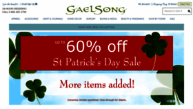 What Gaelsong.com website looked like in 2020 (4 years ago)