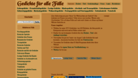 What Gedichte-fuer-alle-faelle.de website looked like in 2020 (4 years ago)