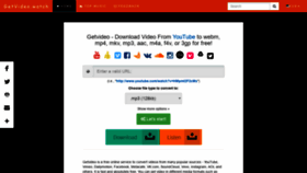 What Getvideo.watch website looked like in 2020 (4 years ago)