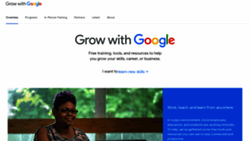 What Grow.google website looked like in 2020 (5 years ago)