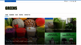 What Greenssmoothies.com website looked like in 2020 (4 years ago)