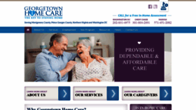 What Georgetownhomecare.com website looked like in 2020 (4 years ago)