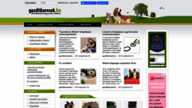 What Gazditkeresek.hu website looked like in 2020 (4 years ago)