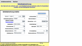 What Gehaltsabrechnung.com.de website looked like in 2020 (4 years ago)