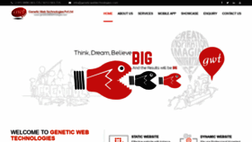 What Geneticwebtechnologies.com website looked like in 2020 (4 years ago)