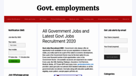 What Govtemployments.com website looked like in 2020 (4 years ago)