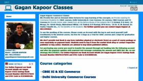 What Gagankapoorclasses.com website looked like in 2020 (4 years ago)