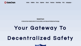 What Gatechain.io website looked like in 2020 (4 years ago)
