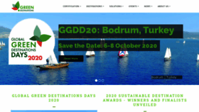 What Greendestinations.org website looked like in 2020 (4 years ago)