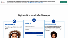 What Gleerupsportal.se website looked like in 2020 (4 years ago)