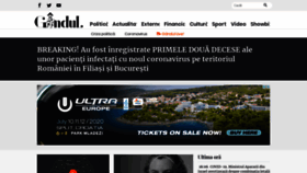 What Gandul.ro website looked like in 2020 (4 years ago)