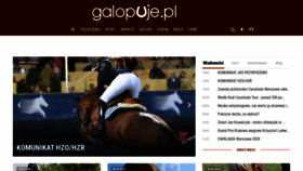 What Galopuje.pl website looked like in 2020 (4 years ago)