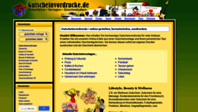 What Gutscheinvordrucke.de website looked like in 2020 (4 years ago)