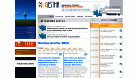 What Gestha.es website looked like in 2020 (4 years ago)