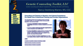 What Geneticcounselingtoolkit.org website looked like in 2020 (6 years ago)