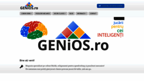 What Genios.ro website looked like in 2020 (4 years ago)