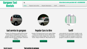 What Gurgaontaxirentals.in website looked like in 2020 (4 years ago)