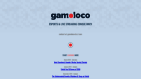 What Gamoloco.com website looked like in 2020 (4 years ago)