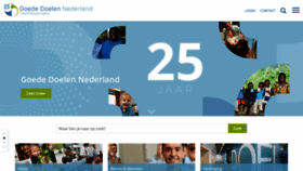 What Goededoelennederland.nl website looked like in 2020 (4 years ago)