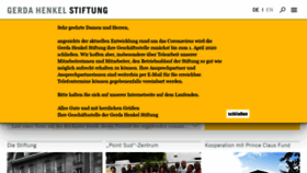 What Gerda-henkel-stiftung.de website looked like in 2020 (4 years ago)