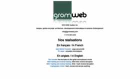 What Gromweb.com website looked like in 2020 (4 years ago)