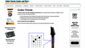 What Guitar-chords.org.uk website looked like in 2020 (4 years ago)