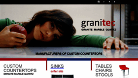 What Granitec.ca website looked like in 2020 (4 years ago)