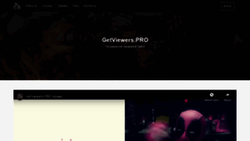 What Getviewers.pro website looked like in 2020 (4 years ago)