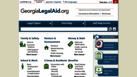 What Georgialegalaid.org website looked like in 2020 (4 years ago)