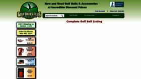 What Golfballsplus.com website looked like in 2020 (4 years ago)