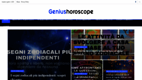 What Geniushoroscope.com website looked like in 2020 (4 years ago)