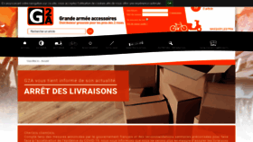 What Grandearmee.fr website looked like in 2020 (4 years ago)