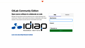 What Gitlab.idiap.ch website looked like in 2020 (4 years ago)