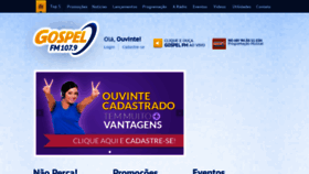 What Gospelfmrio.com.br website looked like in 2020 (4 years ago)