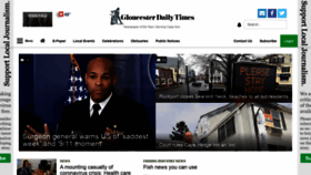 What Gloucestertimes.com website looked like in 2020 (4 years ago)