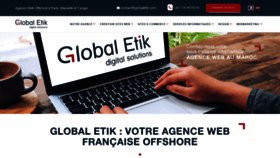 What Globaletik.com website looked like in 2020 (4 years ago)