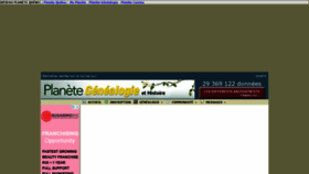 What Genealogieplanete.com website looked like in 2020 (4 years ago)