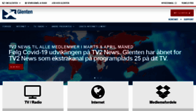 What Glenten.dk website looked like in 2020 (4 years ago)