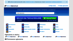 What Gnieznoogloszenia.pl website looked like in 2020 (4 years ago)
