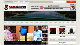 What Ghanadistricts.gov.gh website looked like in 2020 (4 years ago)