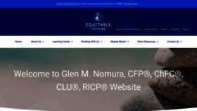 What Glennomura.com website looked like in 2020 (4 years ago)