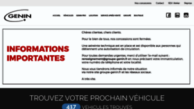 What Groupe-genin.fr website looked like in 2020 (4 years ago)