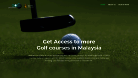 What Gogolf.my website looked like in 2020 (4 years ago)