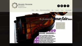 What Grandpassionpianos.co.uk website looked like in 2020 (4 years ago)