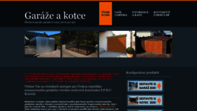 What Garazeakotce.cz website looked like in 2020 (5 years ago)