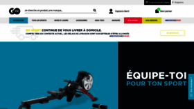 What Go-sport.fr website looked like in 2020 (4 years ago)